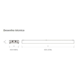 LUMINÁRIA COMERCIAL SLIM ALETADA ALTO RENDIMENTO DE SOBREPOR PARA LÂMPADA LED T8 2X18W 20W | BELLUCE LUMINÁRIA COMERCIAL SLIM ALETADA ALTO RENDIMENTO DE SOBREPOR PARA LÂMPADA LED T8 2X18W 20W | BELLUCE