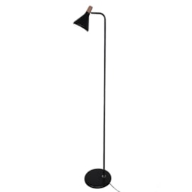 LUMINÁRIA DE CHÃO HORN 1XE27 140X24X23CM ALUMÍNIO E METAL PRETO | STUDIOLUCE WHITE QCL1467PT