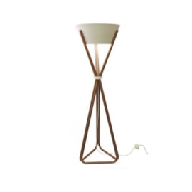 LUMINÁRIA DE CHÃO PISO ARAME ASSINATURA EM2 DESIGN 160XØ49CM MADEIRA E ALUMÍNIO JEQUITIBÁ E BRANCO TEXTURIZADO | NOVA HOME 2062 LUMINÁRIA DE CHÃO PISO ARAME ASSINATURA EM2 DESIGN 160XØ49CM MADEIRA E ALUMÍNIO JEQUITIBÁ E BRANCO TEXTURIZADO | NOVA HOME 2062