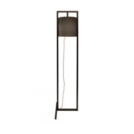 LUMINÁRIA DE CHÃO PISO GEO 165X34,5X40CM LINHO E MADEIRA CINZA E ÉBANO PRETO | NOVA HOME 2053 LUMINÁRIA DE CHÃO PISO GEO 165X34,5X40CM LINHO E MADEIRA CINZA E ÉBANO PRETO | NOVA HOME 2053