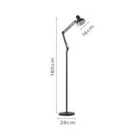 LUMINÁRIA DE CHÃO PISO KOVY VERMELHO | NORDECOR 2405