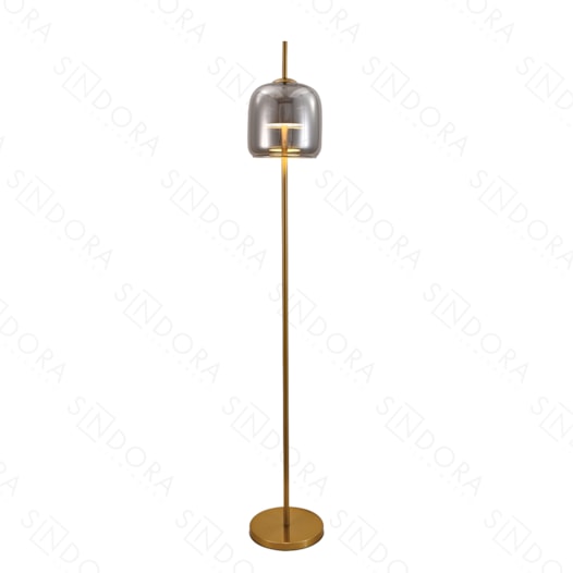 LUMINÁRIA DE CHÃO PISO LED 3000K 12W BIVOLT 155XØ25CM METAL E VIDRO BRONZE E FUMÊ | SINDORA ILUMINAÇÃO DCD04024 LUMINÁRIA DE CHÃO PISO LED 3000K 12W BIVOLT 155XØ25CM METAL E VIDRO BRONZE E FUMÊ | SINDORA ILUMINAÇÃO DCD04024