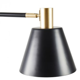 LUMINÁRIA DE CHÃO PISO PETTI 140XØ25CM METAL PRETO E DOURADO | NORDECOR 2483 LUMINÁRIA DE CHÃO PISO PETTI 140XØ25CM METAL PRETO E DOURADO | NORDECOR 2483