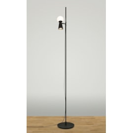 LUMINÁRIA DE CHÃO PISO PION ARTICULADO 195XØ26CM METAL E VIDRO | TKS 3001