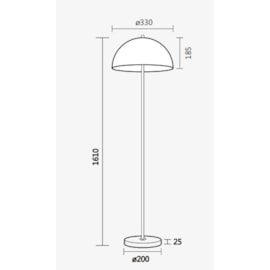 LUMINÁRIA DE CHÃO PISO POWER 161XØ33CM ALUMÍNIO | SPOTLINE 853/1 LUMINÁRIA DE CHÃO PISO POWER 161XØ33CM ALUMÍNIO | SPOTLINE 853/1