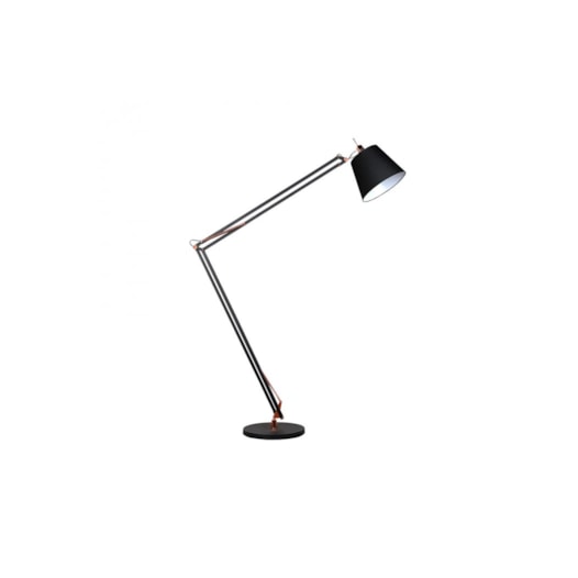 LUMINÁRIA DE CHÃO PISO SCOPE ARTICULADO METAL PRETO E COBRE 1XE27 | BELLA ILUMINAÇÃO HU4003B LUMINÁRIA DE CHÃO PISO SCOPE ARTICULADO METAL PRETO E COBRE 1XE27 | BELLA ILUMINAÇÃO HU4003B