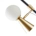 LUMINÁRIA DE CHÃO PISO TEAS 1 HALOPIN 163XØ25CM METAL E VIDRO DOURADO FOSCO E PRETO | NORDECOR 2476 LUMINÁRIA DE CHÃO PISO TEAS 1 HALOPIN 163XØ25CM METAL E VIDRO DOURADO FOSCO E PRETO | NORDECOR 2476