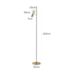LUMINÁRIA DE CHÃO PISO TEAS 1 HALOPIN 163XØ25CM METAL E VIDRO DOURADO FOSCO E PRETO | NORDECOR 2476 LUMINÁRIA DE CHÃO PISO TEAS 1 HALOPIN 163XØ25CM METAL E VIDRO DOURADO FOSCO E PRETO | NORDECOR 2476