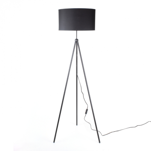 LUMINÁRIA DE CHÃO PISO TRIPLE 152XØ57CM METAL E TECIDO | SPOTLINE 894/1