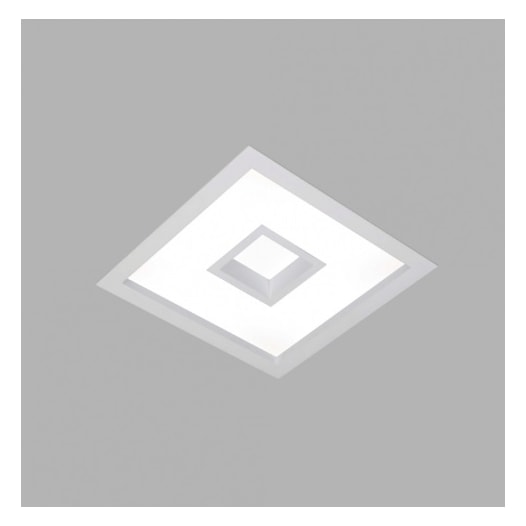 LUMINÁRIA DE EMBUTIR CHERRY QUADRADO 32X32CM ALUMÍNIO E ACRÍLICO | USINA 4542/32 LUMINÁRIA DE EMBUTIR CHERRY QUADRADO 32X32CM ALUMÍNIO E ACRÍLICO | USINA 4542/32