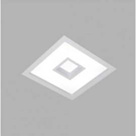 LUMINÁRIA DE EMBUTIR CHERRY QUADRADO 50X50CM ALUMÍNIO E ACRÍLICO | USINA 4542/50 LUMINÁRIA DE EMBUTIR CHERRY QUADRADO 50X50CM ALUMÍNIO E ACRÍLICO | USINA 4542/50