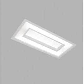 LUMINÁRIA DE EMBUTIR CHERRY RETANGULAR 126X32,5CM ALUMÍNIO E ACRÍLICO | USINA 4543/125 LUMINÁRIA DE EMBUTIR CHERRY RETANGULAR 126X32,5CM ALUMÍNIO E ACRÍLICO | USINA 4543/125