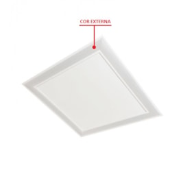 LUMINÁRIA DE EMBUTIR LED CONVERT PRO 4000K 36,8W BIVOLT ALUMÍNIO E ACRÍLICO | USINA 19220/42LED4