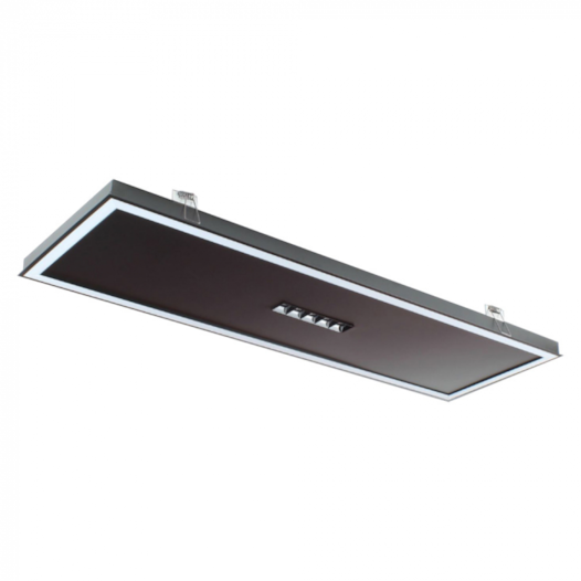 LUMINÁRIA DE EMBUTIR LED ELEGANCE CINCO FOCOS 4000K 37W BIVOLT 80X25X4CM | SPOTLINE 1081/25-80-4000K