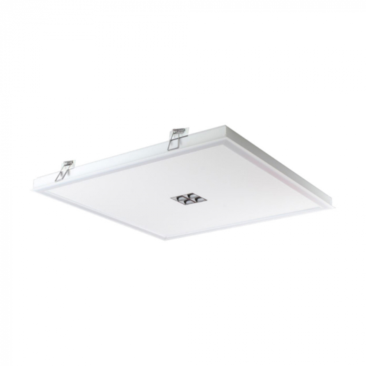 LUMINÁRIA DE EMBUTIR LED ELEGANCE QUATRO FOCOS 3000K 42W BIVOLT 48X48X4CM | SPOTLINE 1081/50-3000K