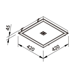LUMINÁRIA DE EMBUTIR LED FIT EDGE COM 4 FOCOS 10° 3000K 33,6W BIVOLT | NEWLINE EM0127LED3 LUMINÁRIA DE EMBUTIR LED FIT EDGE COM 4 FOCOS 10° 3000K 33,6W BIVOLT | NEWLINE EM0127LED3