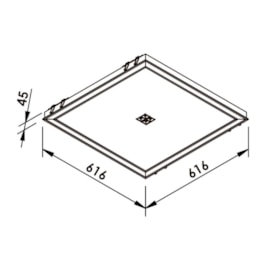 LUMINÁRIA DE EMBUTIR LED FIT EDGE COM 4 FOCOS 10° 4000K 36W BIVOLT | NEWLINE EM0128LED4 LUMINÁRIA DE EMBUTIR LED FIT EDGE COM 4 FOCOS 10° 4000K 36W BIVOLT | NEWLINE EM0128LED4