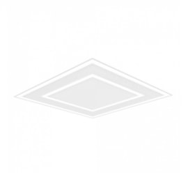 LUMINÁRIA DE EMBUTIR LED FIT EDGE QUADRADO 3000K 65,6W BIVOLT | NEWLINE EM0125LED3 LUMINÁRIA DE EMBUTIR LED FIT EDGE QUADRADO 3000K 65,6W BIVOLT | NEWLINE EM0125LED3