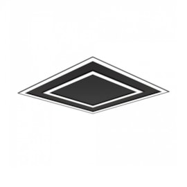 LUMINÁRIA DE EMBUTIR LED FIT EDGE QUADRADO 3000K 65,6W BIVOLT | NEWLINE EM0125LED3 LUMINÁRIA DE EMBUTIR LED FIT EDGE QUADRADO 3000K 65,6W BIVOLT | NEWLINE EM0125LED3