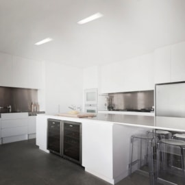 LUMINÁRIA DE EMBUTIR LED FLAT II RETANGULAR 3000K 32W BIVOLT 117X12,6X7,2CM | NEWLINE 606LED3 LUMINÁRIA DE EMBUTIR LED FLAT II RETANGULAR 3000K 32W BIVOLT 117X12,6X7,2CM | NEWLINE 606LED3