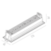 LUMINÁRIA DE EMBUTIR LED PICCO HOME RETANGULAR COM BORDA ASSIMÉTRICA IRC>90 6W 4000K | INTERLIGHT 4995-AS-N