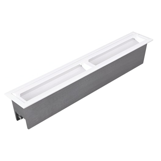 LUMINÁRIA DE EMBUTIR LED POWERLUX WALLWASHER 3000K 20W BIVOLT BRANCO | NORDECOR S33178 LUMINÁRIA DE EMBUTIR LED POWERLUX WALLWASHER 3000K 20W BIVOLT BRANCO | NORDECOR S33178