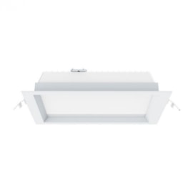 LUMINÁRIA DE EMBUTIR LED QUADRADO BIVOLT BRANCO 12W 3000K | INTERLIGHT IL-IN01-W