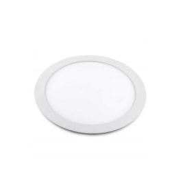 LUMINÁRIA DE EMBUTIR LED REDONDO 4000K 24W BIVOLT Ø22,5X4CM ALUMÍNIO BRANCO | ROMALUX 80005