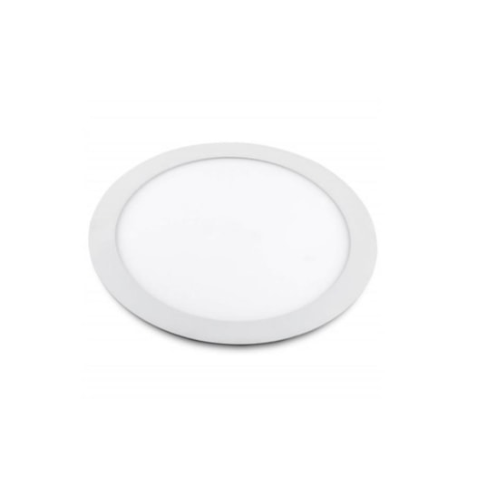 LUMINÁRIA DE EMBUTIR LED REDONDO 4000K 24W BIVOLT Ø22,5X4CM ALUMÍNIO BRANCO | ROMALUX 80005 LUMINÁRIA DE EMBUTIR LED REDONDO 4000K 24W BIVOLT Ø22,5X4CM ALUMÍNIO BRANCO | ROMALUX 80005