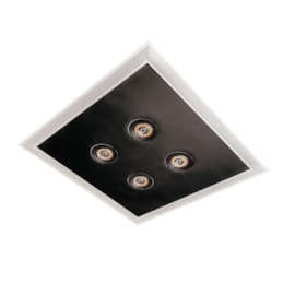 LUMINÁRIA DE EMBUTIR LED SCALA PRO QUADRADO 4000K 49,2W BIVOLT 4 AR70 62X62CM ALUMÍNIO E ACRÍLICO | USINA 19233/62LED4 LUMINÁRIA DE EMBUTIR LED SCALA PRO QUADRADO 4000K 49,2W BIVOLT 4 AR70 62X62CM ALUMÍNIO E ACRÍLICO | USINA 19233/62LED4