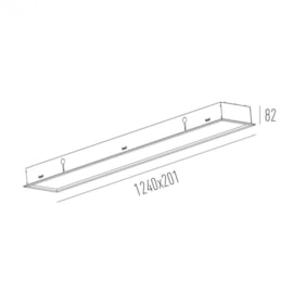 LUMINÁRIA DE EMBUTIR LED SKY ECO RETANGULAR BIVOLT BRANCO 43W 3000K | INTERLIGHT SKY-20124-ECO-BV-W LUMINÁRIA DE EMBUTIR LED SKY ECO RETANGULAR BIVOLT BRANCO 43W 3000K | INTERLIGHT SKY-20124-ECO-BV-W