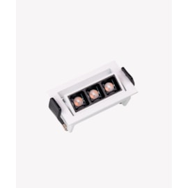 LUMINÁRIA DE EMBUTIR LED SOUL DIRECIONÁVEL 30° 2700K 6W BIVOLT 8,5X4,5X5,1CM ALUMÍNIO BRANCO | OPUS LED OPS 87845 LUMINÁRIA DE EMBUTIR LED SOUL DIRECIONÁVEL 30° 2700K 6W BIVOLT 8,5X4,5X5,1CM ALUMÍNIO BRANCO | OPUS LED OPS 87845