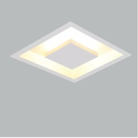 LUMINÁRIA DE EMBUTIR REBATEDOR HOME QUADRADO | USINA 250/2 LUMINÁRIA DE EMBUTIR REBATEDOR HOME QUADRADO | USINA 250/2