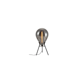 LUMINÁRIA DE MESA CAJU METAL E VIDRO PRETO E CROMADO 1XE27 | BELLA ILUMINAÇÃO RZ003 LUMINÁRIA DE MESA CAJU METAL E VIDRO PRETO E CROMADO 1XE27 | BELLA ILUMINAÇÃO RZ003