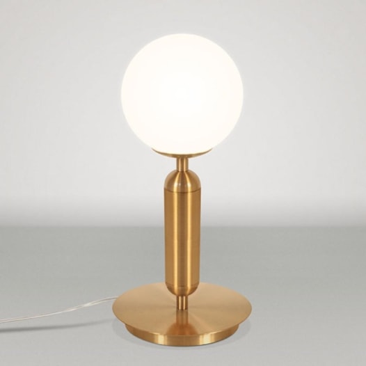 LUMINÁRIA DE MESA CAPSULE G 33XØ14CM VIDRO E METAL | TKS 3503 LUMINÁRIA DE MESA CAPSULE G 33XØ14CM VIDRO E METAL | TKS 3503