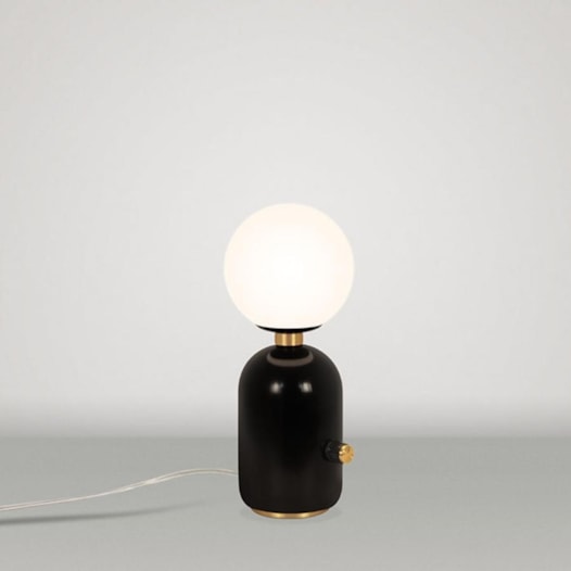 LUMINÁRIA DE MESA CAPSULE SUITTIE P 27,5XØ12CM VIDRO E METAL | TKS 3504 LUMINÁRIA DE MESA CAPSULE SUITTIE P 27,5XØ12CM VIDRO E METAL | TKS 3504