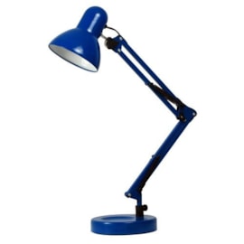 LUMINÁRIA DE MESA CLASSIC ARTICULÁVEL 1XE27 50X15CM FERRO AZUL | OPUS LED OPS 81867