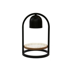 LUMINÁRIA DE MESA DORIVAL ASSINATURA EDUARDO BORÉM 45XØ30CM MADEIRA, PALHA E ALUMÍNIO PRETO FOSCO E JEQUITIBÁ | NOVA HOME 1106 LUMINÁRIA DE MESA DORIVAL ASSINATURA EDUARDO BORÉM 45XØ30CM MADEIRA, PALHA E ALUMÍNIO PRETO FOSCO E JEQUITIBÁ | NOVA HOME 1106