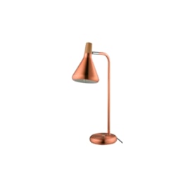 LUMINÁRIA DE MESA HORN 1XG9 14X18X49CM METAL COBRE E MADEIRA | STUDIOLUCE WHITE QLM1064-CO LUMINÁRIA DE MESA HORN 1XG9 14X18X49CM METAL COBRE E MADEIRA | STUDIOLUCE WHITE QLM1064-CO