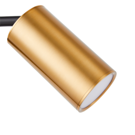 LUMINÁRIA DE MESA KALLA DIRECIONÁVEL 45XØ18CM METAL PRETO E DOURADO | NORDECOR 2441 LUMINÁRIA DE MESA KALLA DIRECIONÁVEL 45XØ18CM METAL PRETO E DOURADO | NORDECOR 2441