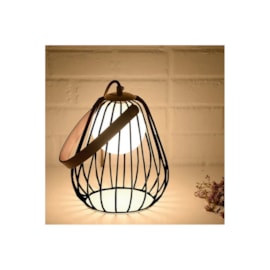 LUMINÁRIA DE MESA LAMP ARAMADO 22XØ18CM METAL, VIDRO E COURO DOURADO, PRETO E FOSCO | BELLA ILUMINAÇÃO ML001B LUMINÁRIA DE MESA LAMP ARAMADO 22XØ18CM METAL, VIDRO E COURO DOURADO, PRETO E FOSCO | BELLA ILUMINAÇÃO ML001B