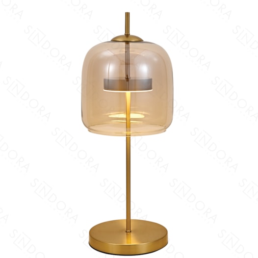 LUMINÁRIA DE MESA LED 3000K 12W BIVOLT 57XØ25CM METAL E VIDRO BRONZE E CONHAQUE | SINDORA ILUMINAÇÃO DCT04021 LUMINÁRIA DE MESA LED 3000K 12W BIVOLT 57XØ25CM METAL E VIDRO BRONZE E CONHAQUE | SINDORA ILUMINAÇÃO DCT04021