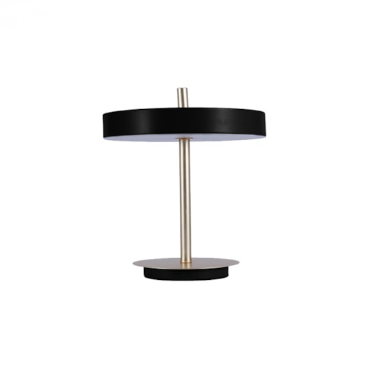 LUMINÁRIA DE MESA LED COCO 2700K 18W BIVOLT PRETO E DOURADO | STUDIOLUCE AB1816PT