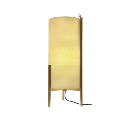 LUMINÁRIA DE MESA MINI MADRID 90XØ40CM LINHO E MADEIRA OFF WHITE E JEQUITIBÁ | NOVA HOME 1091 LUMINÁRIA DE MESA MINI MADRID 90XØ40CM LINHO E MADEIRA OFF WHITE E JEQUITIBÁ | NOVA HOME 1091