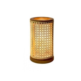 LUMINÁRIA DE MESA MINI ZEN MADEIRA JEQUITIBÁ NATURAL CÚPULA DE PALHA 1 X E27 60W  | NOVA HOME 1085 LUMINÁRIA DE MESA MINI ZEN MADEIRA JEQUITIBÁ NATURAL CÚPULA DE PALHA 1 X E27 60W  | NOVA HOME 1085