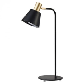 LUMINÁRIA DE MESA PETTI 52XØ18CM METAL PRETO E DOURADO | NORDECOR 2482 LUMINÁRIA DE MESA PETTI 52XØ18CM METAL PRETO E DOURADO | NORDECOR 2482