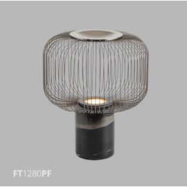 LUMINÁRIA DE MESA PIETRE 1X GU10 Ø30X35,5CM METAL PRETO E MÁRMORE | FLAVO FT1280PF LUMINÁRIA DE MESA PIETRE 1X GU10 Ø30X35,5CM METAL PRETO E MÁRMORE | FLAVO FT1280PF