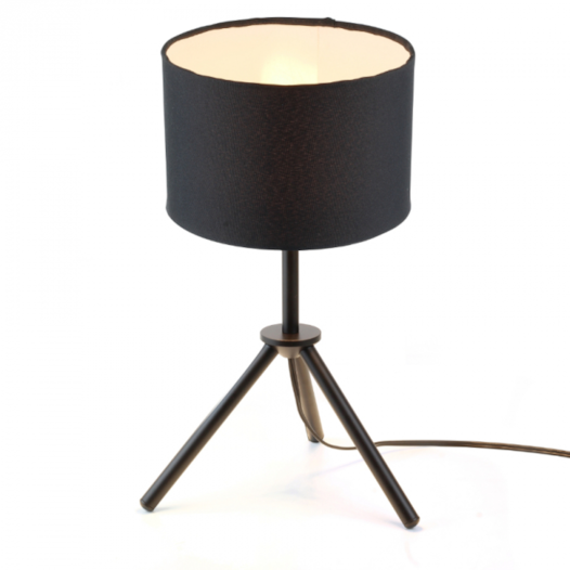 LUMINÁRIA DE MESA PIPE 43XØ20CM METAL E TECIDO | SPOTLINE 893/1 LUMINÁRIA DE MESA PIPE 43XØ20CM METAL E TECIDO | SPOTLINE 893/1