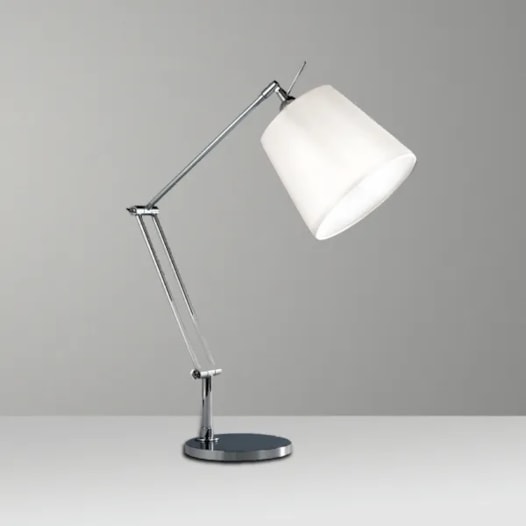 LUMINÁRIA DE MESA REBECCA ARTICULADA PINTURA CÚPULA ALUMINIO | GOLDEN-ART M730-410PI LUMINÁRIA DE MESA REBECCA ARTICULADA PINTURA CÚPULA ALUMINIO | GOLDEN-ART M730-410PI