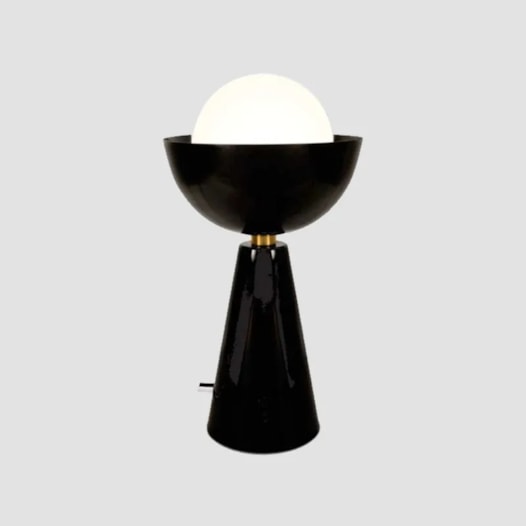 LUMINÁRIA DE MESA SUNNA 42XØ24CM METAL E VIDRO | TKS 3515 LUMINÁRIA DE MESA SUNNA 42XØ24CM METAL E VIDRO | TKS 3515